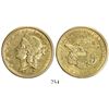 Image 1 : USA (San Francisco mint), $20 coronet Liberty, 1864-S.