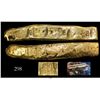 Image 1 : Colombian cut gold "finger" bar from the Atocha (1622), 331.3 grams, 21-1/2K, marked with owner/foun
