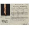 Image 2 : Colombian cut gold "finger" bar from the Atocha (1622), 331.3 grams, 21-1/2K, marked with owner/foun