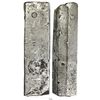 Image 1 : Neatly formed silver ingot from the Slot ter Hooge (1724), 1922 grams, about 98.5% fine, with stamps