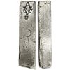 Image 1 : Neatly formed silver ingot from the Rooswijk (1739), 1967 grams, about 98.5% fine, with stamps of th