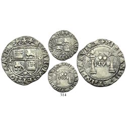 Mexico City, Mexico, 2 reales, Charles-Joanna, "Early Series," assayer P to left, mintmark M to righ