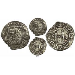 Santo Domingo, 2 reales, Charles-Joanna, assayer F to right, mintmark backwards-S to left (no P), ve