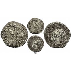 Santo Domingo, 2 reales, Charles-Joanna, assayer F to right, mintmark S to left and P to right, very