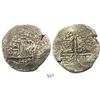 Image 1 : Potosi, Bolivia, cob 8 reales, Philip III, (16)19(T), Grade 1.