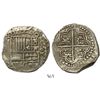Image 1 : Potosí, Bolivia, cob 8 reales, Philip III, assayer not visible, upper half of shield and quadrants o