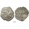 Image 1 : Potosi, Bolivia, cob 4 reales, 1617M, Grade 1.