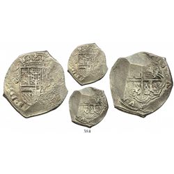 Bogota, Colombia, cob 4 reales, (1622A), mintmark S to left, Grade-1 quality but no Grade on certifi