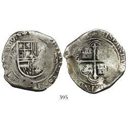 Mexico City, Mexico, cob 8 reales, 1609A, rare.