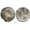 Image 1 : Potosi, Bolivia, cob 8 reales, 1617M, encapsulated NGC shipwreck effect.