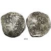 Image 1 : Potosi, Bolivia, cob 8 reales, (1618)PAL, rare.