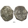 Image 1 : Spain (mint uncertain), cob 8 reales, 1620/19 (rare), assayer not visible.