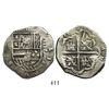 Image 1 : Spain (mint uncertain), cob 4 reales, 1616, assayer not visible.