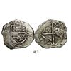 Image 1 : Valladolid, Spain, cob 4 reales, (1)611(H), rare.