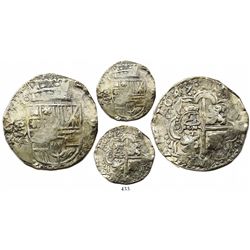 Potosi, Bolivia, cob 8 reales, 1649Z, with crowned-L countermark on cross, rare, ex-Ponterio.