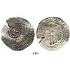 Image 1 : Potosi, Bolivia, cob 4 reales, (165)1E, crown-alone countermark on shield.