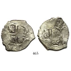 Potosi, Bolivia, cob 4 reales, 1669E.