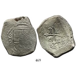 Mexico City, Mexico, cob 8 reales, Philip IV or Charles II, assayer G.