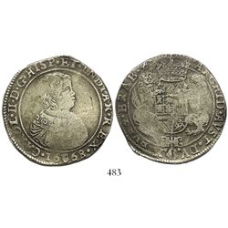 Brabant, Spanish Netherlands (Antwerp mint), portrait ducatoon, Charles II, 1668.