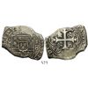 Image 1 : Mexico City, Mexico, klippe 8 reales, 1733MF, cob-style planchet.
