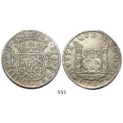 Mexico City, Mexico, pillar 8 reales, Philip V, 1742/2MF.