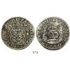 Image 1 : Mexico City, Mexico, pillar 4 reales, Philip V, 1740MF, wide date, no moulding on tops of pillars.