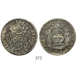 Mexico City, Mexico, pillar 4 reales, Philip V, 1741MF.