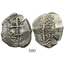 Potosi, Bolivia, cob 4 reales, 1736E.