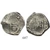 Image 1 : Potosi, Bolivia, cob 2 reales, 1677+76E, rare.