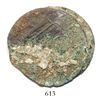 Image 1 : Clump of 2 Spanish colonial bust 8R (probably Lima, Peru, 1800IJ), uncleaned as found.