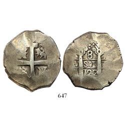 Lima, Peru, cob 8 reales, 1722M.