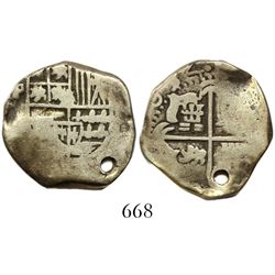 Potosi, Bolivia, cob 2 reales, (1)634(T), very rare, Plate Coin in Sellschopp.
