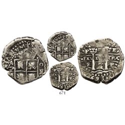 Potosi, Bolivia, cob 2 reales, 1652E transitional, McLean Type III, rare.