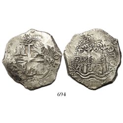 Potosi, Bolivia, cob 8 reales, 1685VR.