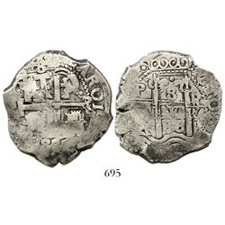 Potosi, Bolivia, cob 8 reales, 1686VR.