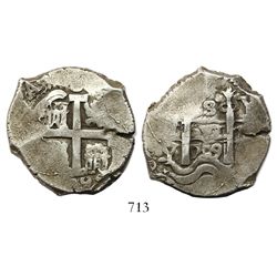 Potosi, Bolivia, cob 8 reales, 1709Y.