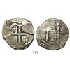 Image 1 : Potosi, Bolivia, cob 8 reales, 1709Y.