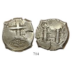 Potosi, Bolivia, cob 8 reales, 1710Y.