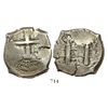 Image 1 : Potosi, Bolivia, cob 8 reales, 1710Y.