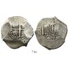 Image 1 : Potosi, Bolivia, cob 8 reales, 1714Y.