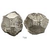 Image 1 : Potosi, Bolivia, cob 8 reales, 1716Y.