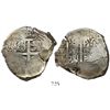 Image 1 : Potosi, Bolivia, cob 8 reales, 1721Y.