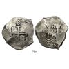 Image 1 : Potosi, Bolivia, cob 8 reales, 1725Y, (Louis I), rare.
