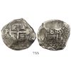 Image 1 : Potosi, Bolivia, cob 8 reales, 1742P.