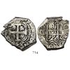 Image 1 : Potosi, Bolivia, cob 8 reales, 1752q.