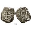 Image 1 : Potosi, Bolivia, cob 8 reales, 1757q.