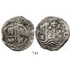 Image 1 : Potosi, Bolivia, cob 4 reales, 1657E.