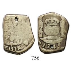 Guatemala, cob 4 reales, 1749J.