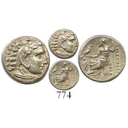 Kingdom of Macedon, AR drachm, Alexander III (the Great), 336-323 BC, Abydos mint, struck 328-323 BC