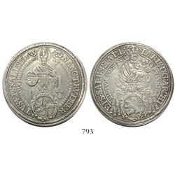 Salzburg, Austria, thaler, archbishop Paris Graf von Lodron, 1639/3, unlisted overdate.